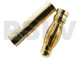 Q-C-0017 Quantum Φ3.0 mm Gold Plated Bullet Connectors  